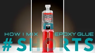 How I mix epoxy glue #SHORTS