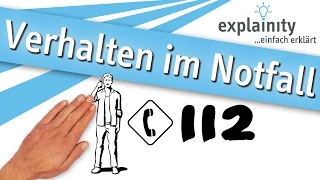 Verhalten im Notfall einfach erklärt (explainity® Erklärvideo)