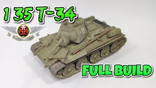 TAMIYA T-34 FULL BUILD VIDEO BUILD #T34 #Russian Tank