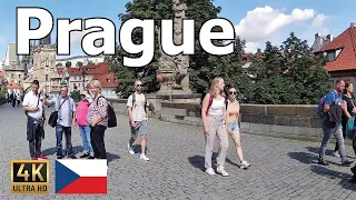 Prague - Beautiful Summer Walking Tour in 4K HD