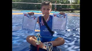 Кусанов Алан чемпион 🥇 в вк. до 32 кг. и победитель в номинации "За волю к победе"  04.08.2023