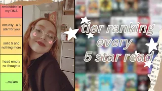 tier ranking the 81 books i've given 5 stars, ✨ 💫