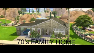 70's FAMILY HOME: THE SIMS 4 SPEED BUILD NO CC