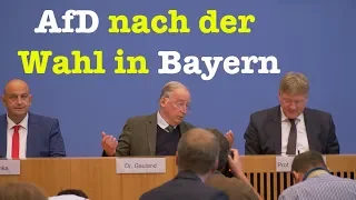 AfD-Spitze nach der Landtagswahl in Bayern - BPK vom 15. Oktober 2018