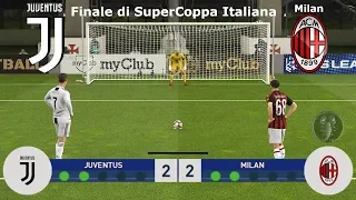 Juventus Vs Milan - Finale di SuperCoppa Italiana (Calci di Rigore) | PES 2019 Patch [Giù]