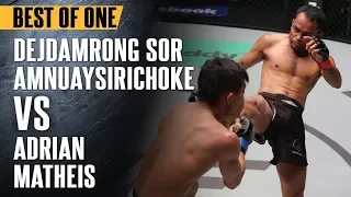 ONE: Best Fights | Dejdamrong Sor Amnuaysirichoke vs. Adrian Matheis | Dej For The Quick KO