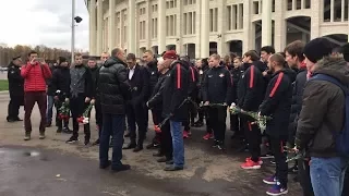 «Спартак» почтил память болельщиков, погибших в «Лужниках» в 1982 году