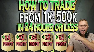 FIFA 22 HOW TO TRADE FROM 1K-500K COINS IN LESS THAN 24 HOURS | LOW RISK FILTERS | 4X YOUR MONEY BAC