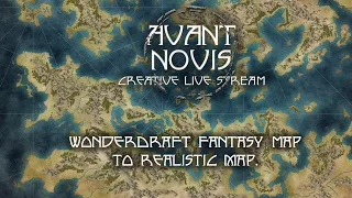 How to draw a Fantasy map in 1 hour, with Wonderdraft.  Converting to Realistic map