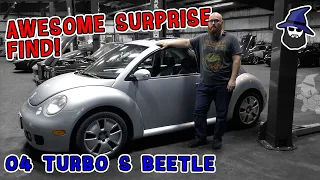 The CAR WIZARD gets an awesome surprise while modding "Wartortle" - his 04 VW Turbo S Beetle
