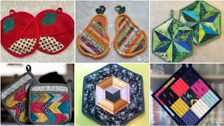 💥New DIY handmade unique patterns quilted potholder by pop up fashion 💝