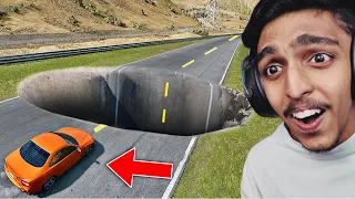 Car Vs Giant Pit!