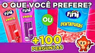 🔁 O QUE VOCÊ PREFERE? 🍭🐒💨 MARATONA DE DOCES | jogo das escolhas | qual doce você prefere? #macaquiz