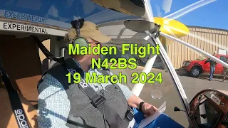 N42BS  First Flight (Jim Stutson)