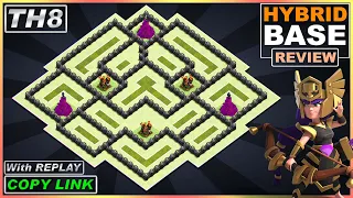 BEST! TH8 Base [Defense] 2022 with Copy Link!! COC Town hall 8 Hybrid/Trophy Base  - Clash of Clans