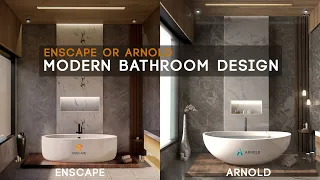 Enscape Bathroom Design | Tutorial | #enscape #render