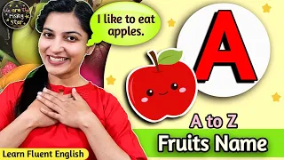 Fruits Name | English Sentences | Fruits Name A to Z | WATRstar #trickyword #englishspeaking