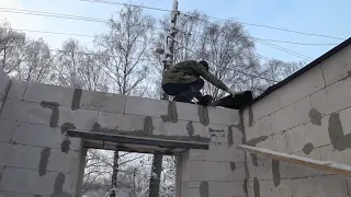 Строительство зимой из газобетона! Экономим пол года!