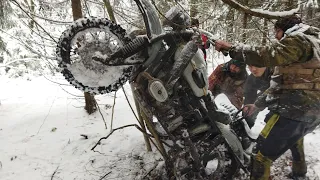 18 мотоциклов!: Днепр и Урал! Снежный прохват!