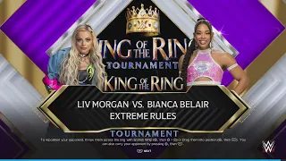 WWE 2K24 Liv Morgan VS Bianca Belair Extreme rule match! | PS5 HDR