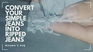 A Magical Tool That Can Convert Your Plain Boring Jeans Into Ripped Jeans In A Minute || Seam Ripped