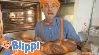 Blippi Visits a Bakery | Kids Cartoon Show | Toddler Songs | Healthy Habits for kids