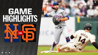 Mets vs. Giants Game Highlights (4/24/24) | MLB Highlights