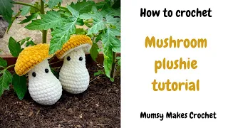 How to crochet cute mushrooms for beginners | Crochet DIY