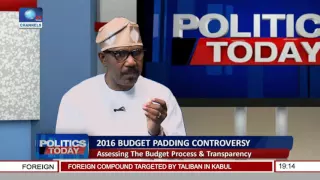 Politics Today: Assessing The Budget Process & Transparency Pt 1