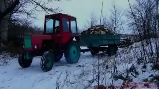 Как ВЛАДИМИРЕЦ Т-25 А ехал на ГОРУ с гружёным прицепом.