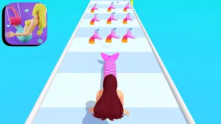 Mermaid Stack Gameplay 🧜💃👱‍♀️ All Levels 1-2