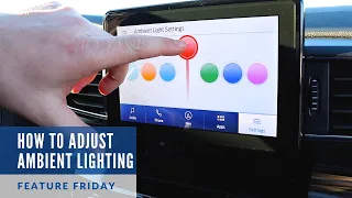 How to Adjust Ambient Lighting in Your Ford | Feature Friday