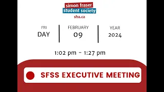 SFSS Executive Committee Meeting 2024 February 09