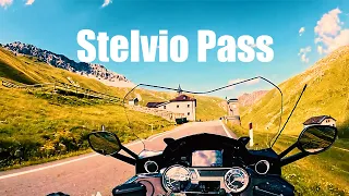 2018 K1600GT climbing the Stelvio Pass