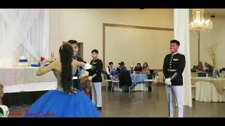 Vals Alejandra XV años.    Abigail Rodriguez en su Quinceanera con los Cadetes De Dallas