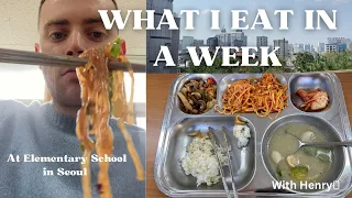 What I Eat in a Week as an EPIK Teacher in SEOUL 🍽️✨ Korea Elementary School | solo vlog with Henry