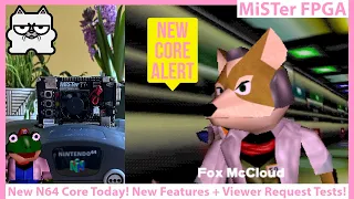 MiSTer FPGA N64 New Core Alert! New Visual Features + Viewer Request Tests! Another Big Improvement