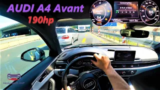 Audi A4 Avant (B9) 2.0tdi 190hp Autobahn Test Drive