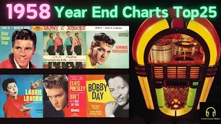 Oldies 1958 Billboard Year End Charts Top25 / Original Recordings / chapters👈