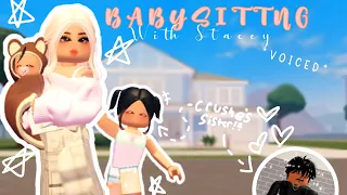 ||BABYSITTING MY CRUSHES SISTERS!? || Berry ave RP 🥗 VOICED 🧸||