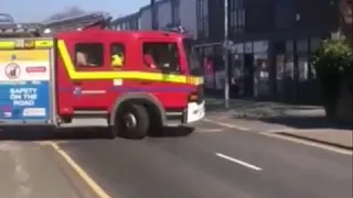 Alsager Fire Engine Turnout to an uncontrolled bonfire