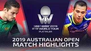 Hugo Calderano vs Marcos Freitas | 2019 ITTF Australian Open Highlights (R16)