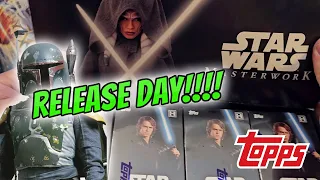 2022 Topps Star Wars Masterwork Hobby Box Rip! Big Name #'d Auto! Fun Set! 😊