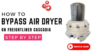 Freightliner Cascadia AIR DRYER problem | Won’t build up pressure | Air dryer BYPASS