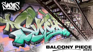 SUNCHES Graffiti balcony piece 2023