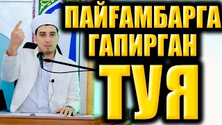 ПАЙҒАМБАРГА ГАПИРГАН ТУЯ. ОДИЛЖОН БУХОРИЙ