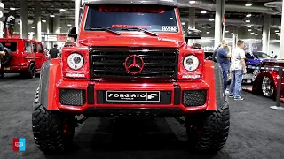 Amazing Custom Mercedes Benz G550 4x4 Squared Exterior Walkaround LA Auto Show