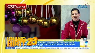 Kapuso sa Batas- Ingay sa paglalaro ng lato-lato, puwede nga bang ireklamo? | Unang Hirit