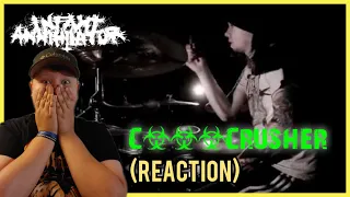 Infant Annihilator - C***tCrusher (REACTION) Aaron Kitcher Drum Cam & Playthrough