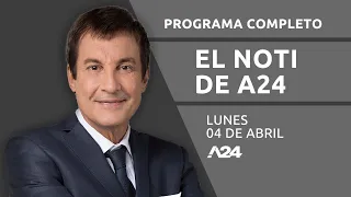 Policía asesinado + El estafador de Tinder desde la cárcel #ElNotiA24 I PROGRAMA COMPLETO 04/04/2022